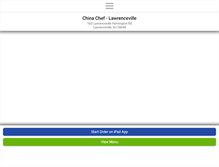 Tablet Screenshot of chinacheflawrenceville.com